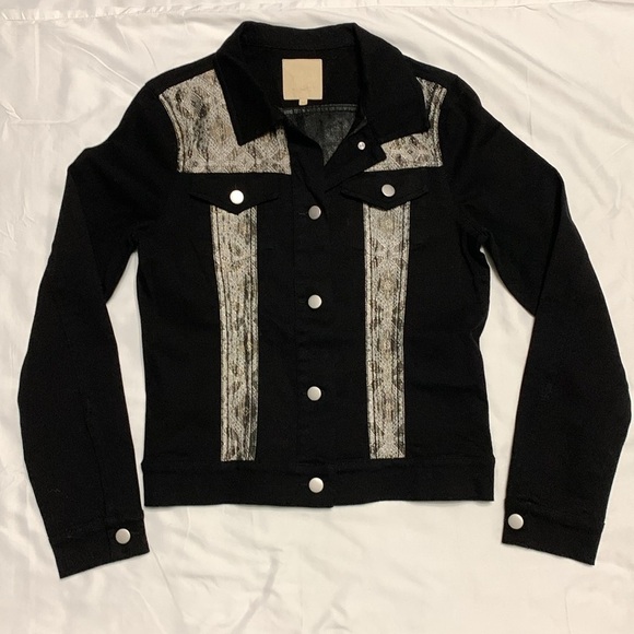 Chaser Black Denim Jacket M - Picture 10 of 12